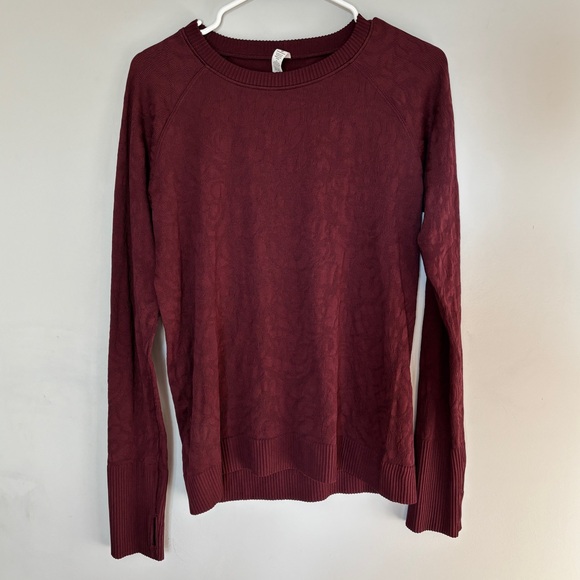 Lululemon Rest Less Pullover Size 12 in Garnet Style Number W3BM5S - Picture 1 of 4